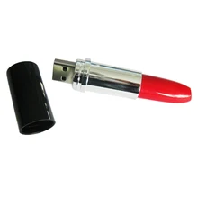 free shipping Christmas Women Gifts Red 16gb Usb 2.0 Sexy Plastic Lipstick Usb flash Drive
