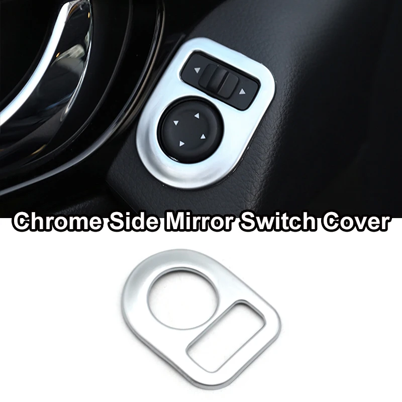 Для Nissan Rogue X-Trail T32 хромированный противотуманный светильник, дверная ручка, переключатель на вентиляционное отверстие, панель, накладка, украшение автомобиля - Цвет: mirror switch cover
