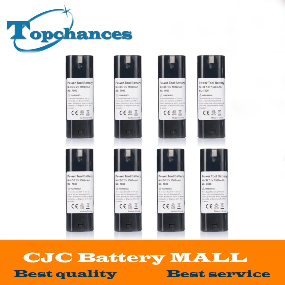 8PCS 7 2V 1500mAh NI CD font b Power b font font b Tool b font