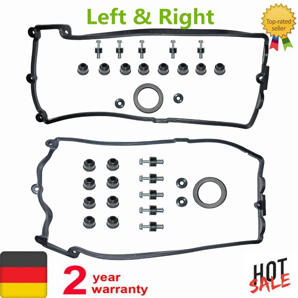 AP01 LEFT & RIGHT Valve Cover Gasket Set For BMW Alpina B7 515i 550i