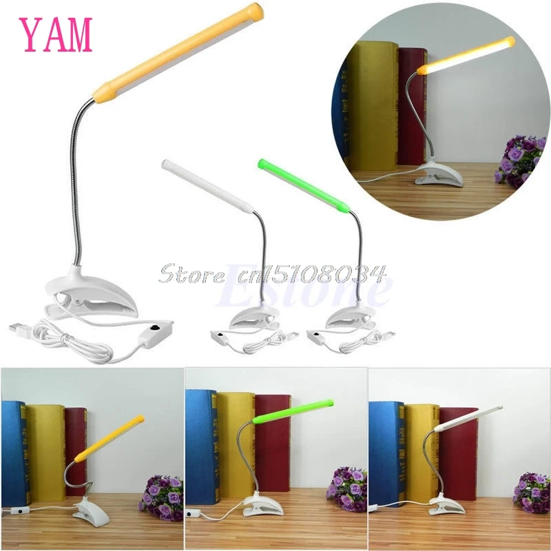 

1Pc USB 13 LED Light Clip-on Clamp Bed Table Study Desk Reading Lamp #K4U3X#