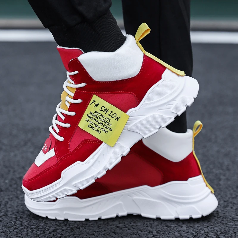 

2019 Male Running Shoes Lace-up Athletic Trainers Cushioning Winter Sports Men Shoes Outdoor Walking Sneakers Brand Basket Homme