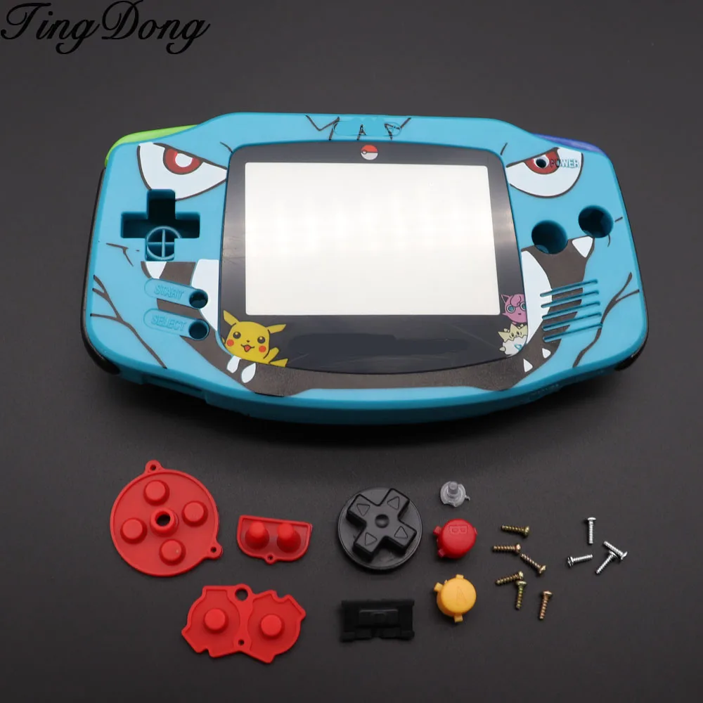 

TingDong 5pcs Cartoon Limited Edition Housing Shell Pack for Nintendo Gameboy Advance GBA Case Cover Repair Part