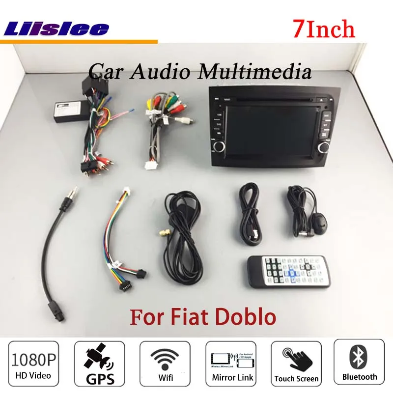 Clearance Liislee For Fiat Doblo Stereo Android Radio Audio CD DVD Player BT Wifi GPS MAP NAV Navigation 1080P System Original NAVI Design 3