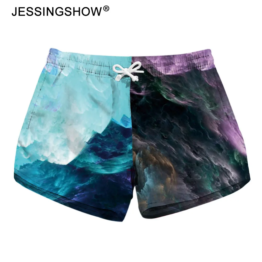 New Arrival Women Printed Beaches Shorts Workout Fitness Short Pants
