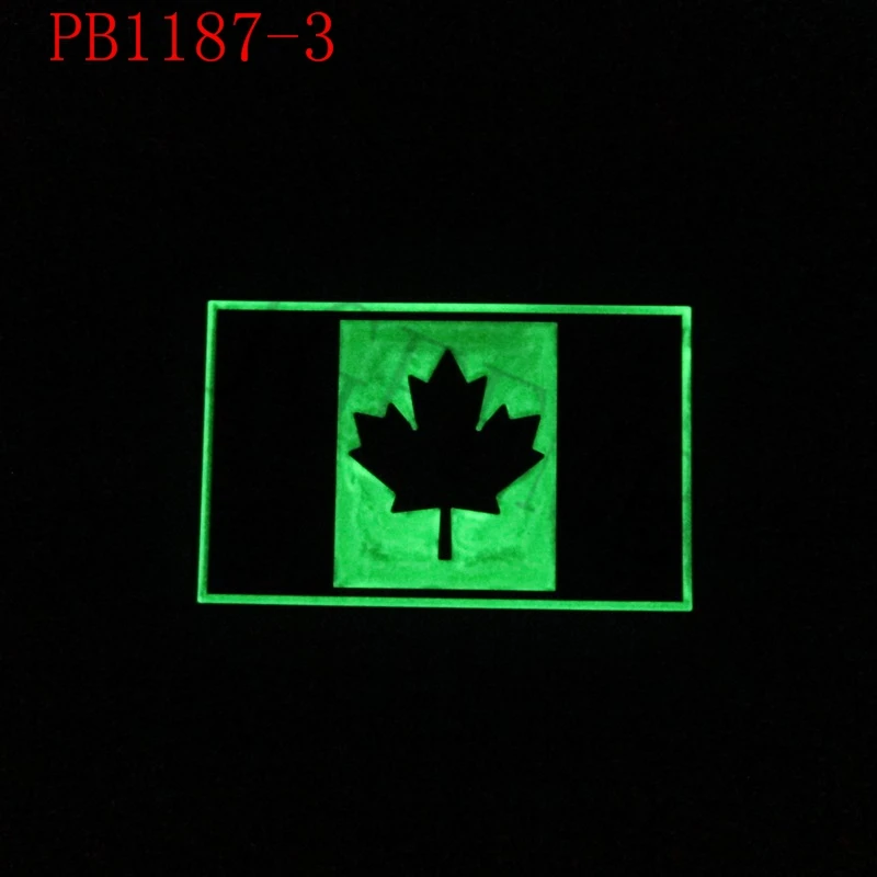 Канада красный кленовый флаг 3D ПВХ патч
