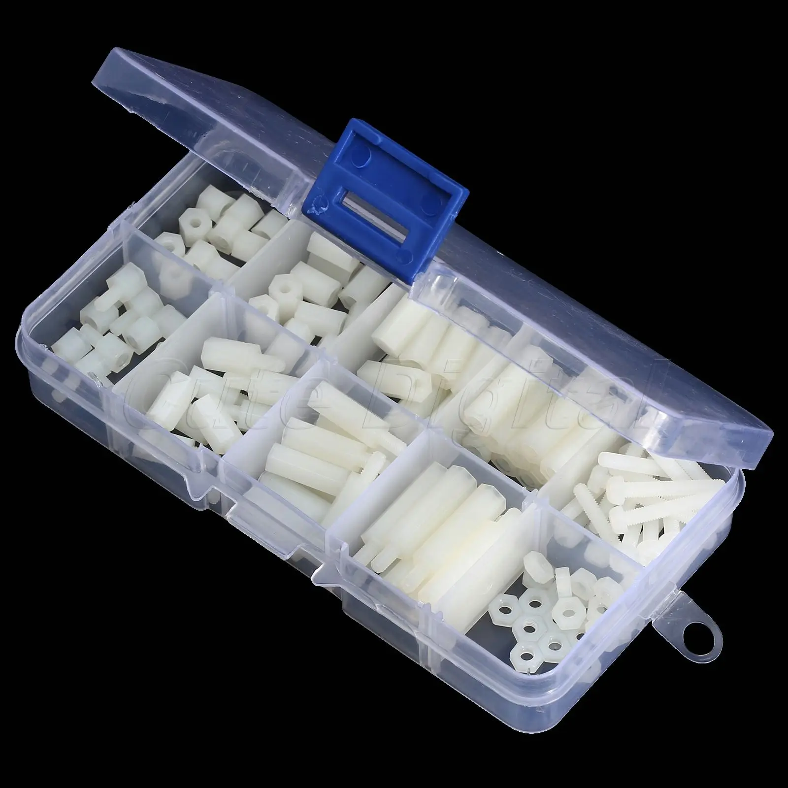 120pcs 5/10/15/20mm M3 Screw Plastic Nylon Spacers Male Female Hex ...