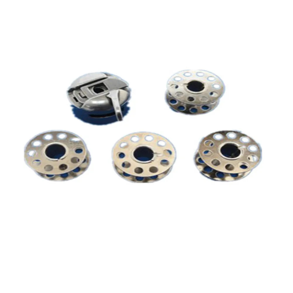 Durable Domestic Sewing Machine Metal Bobbin Case With 4 Bobbins For