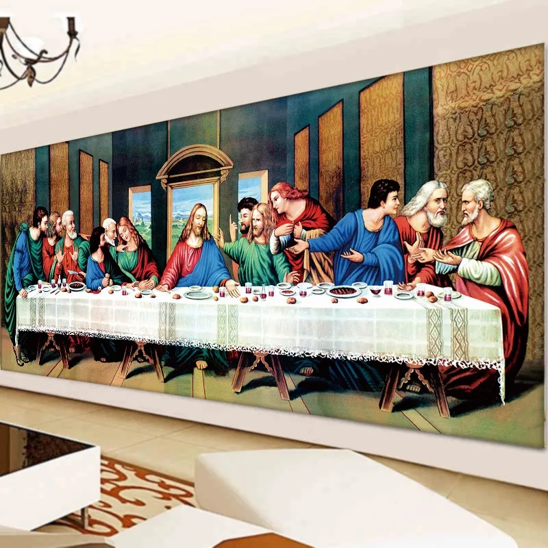 Hot 5D DIY Diamond Painting "the last supper " Embroidery Full Square