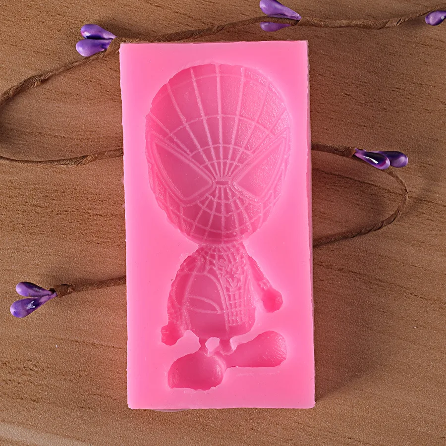 

Spider-Man. Silicone Mold Retro Frame Shape Baking Pan Cake Decorating Tools Chocolate Soap Mold Cake Stencils Kitchen DIY Tool