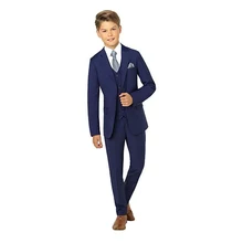 Fashion Solid black Boys' Suits High quality Wedding Children Suit Tuxedo Dress Party Ring bearer Formal occasions 4 Piece suits 5 piece boys pink plaid suits slim fit ring bearer suit for boys formal classic costume weddings