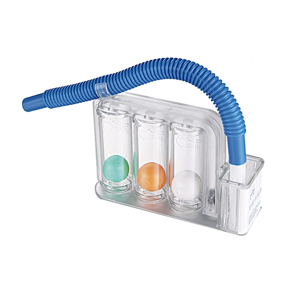 

Three balls spirometer for normal breathing restored trainings splanchnocoele operation