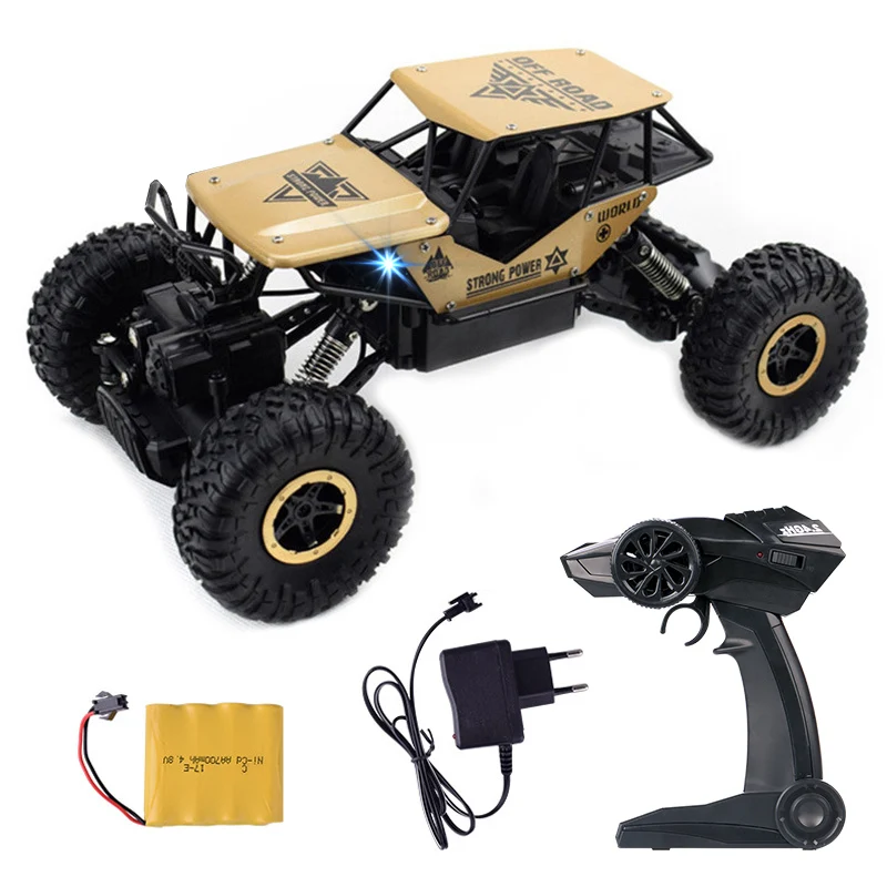 

Radio Controlled Machine 4WD RC Car 1:18 Remote Control SUV Machine Remote Control Dirt Metal Shell Vehicle Toys For Boys
