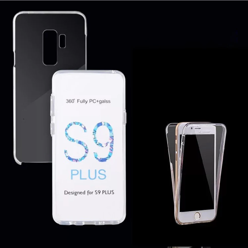 

360 Full Body Hard PC Back and Soft Silicone Tpu Front Integrated Transparent Slim Protective Cover for Samsung Series