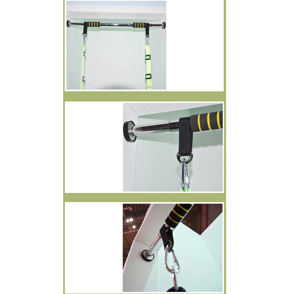 Set of Swing Toy Door Frame Horizontal Bar Snap Hook Connector Strap Kids Indoor Swing Hammock Playset