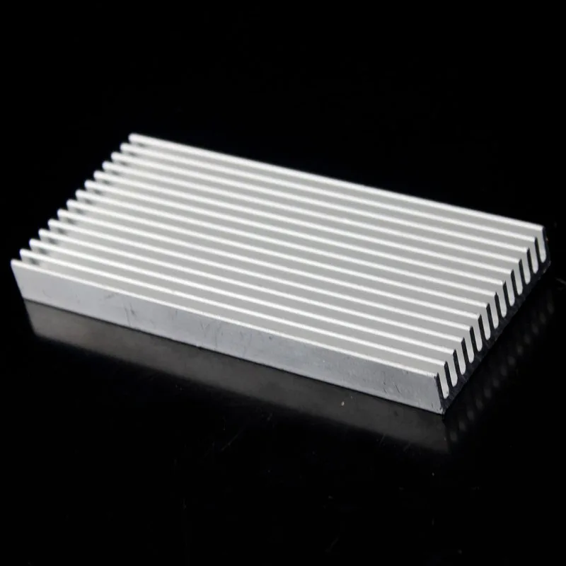 Gdstime-radiador de Alumínio para Eletrônicos Dissipador de Calor 100 mm x mm x 10 mm 100x45x10 mm 10 Peças - Imagem 5