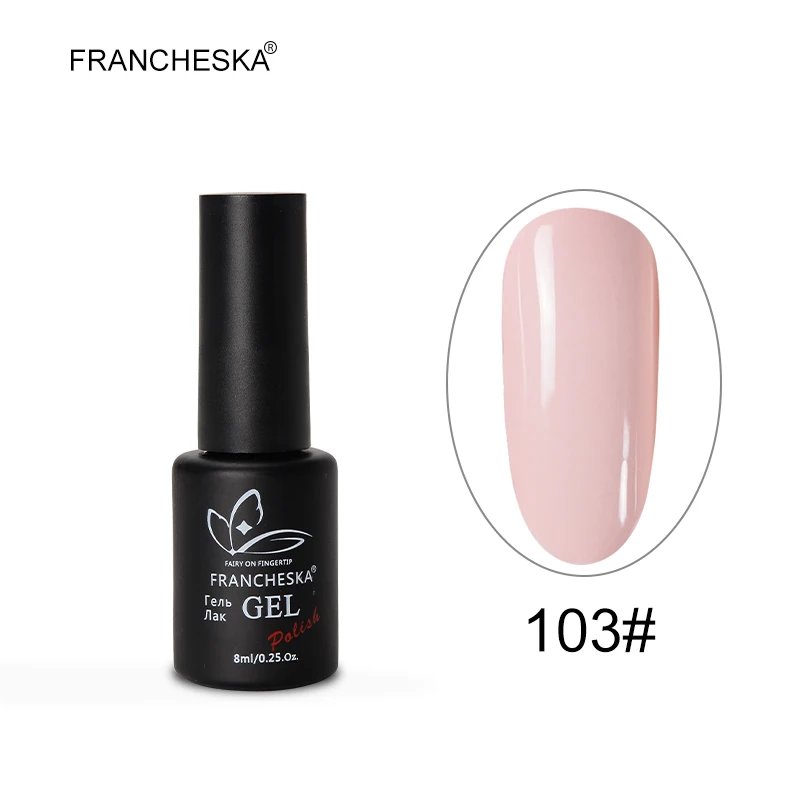 Francheska Гель-лак для ногтей праймер резиновая основа Топ строитель ногтей латекс aceite кутикулы не протирать верхнее покрытие huile Маникюр brillo - Цвет: gel polish -103