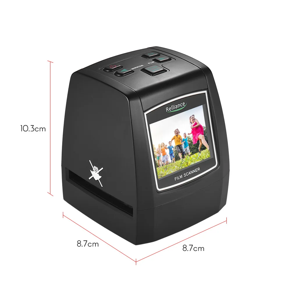 Пленочный сканер высокого разрешения 14MP/22MP преобразует цветную монохромную слайдовую пленку отрицательный в цифровую картинку с программным обеспечением lcd 2,4"