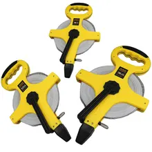 1 шт. 50 м/30 м/100 м метр открытая катушка Стекловолоконная рулетка красно-желтая измерительная лента Metro Para Medir неправильное измерение