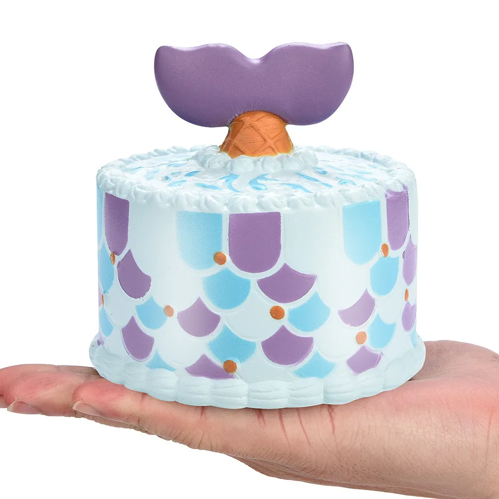Новая мода 3D 10 см мягкий Дельфин торт Ароматизированная подвеска медленно поднимающаяся сжимающая игрушка для снятия стресса с высоким качеством горячая распродажа# CN30