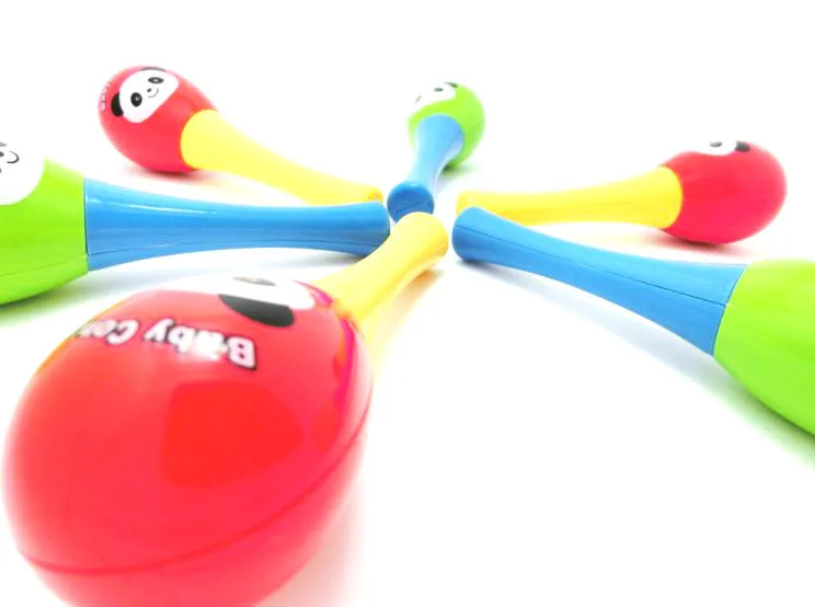 4 шт. в партии мини пластиковый шар музыкальные игрушки для малышей игрушки для девочек перкуссионные Музыкальные инструменты песочный молоток 14 см