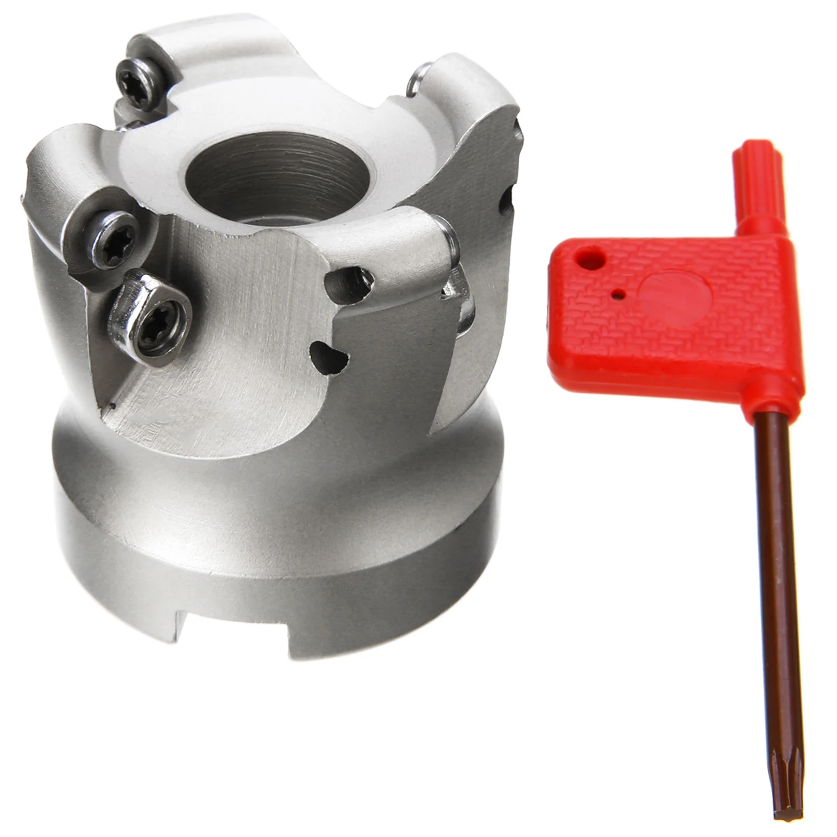 

1pc EMR 5R-50-22 Face End Mill 4 Flute Milling Cutter with T15 Spanner and Box Mayitr For Power Tools