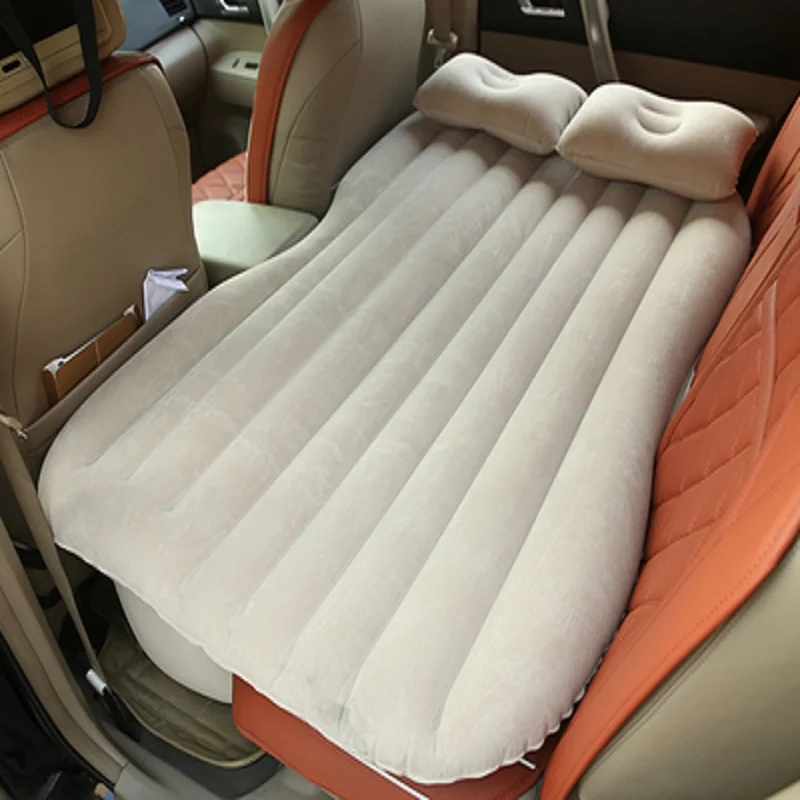 

2016 (beige) Top Car Back Seat Cover Car Air Mattress Travel Bed Inflatable Mattress Air Bed Good Quality Inflatable Car Bed