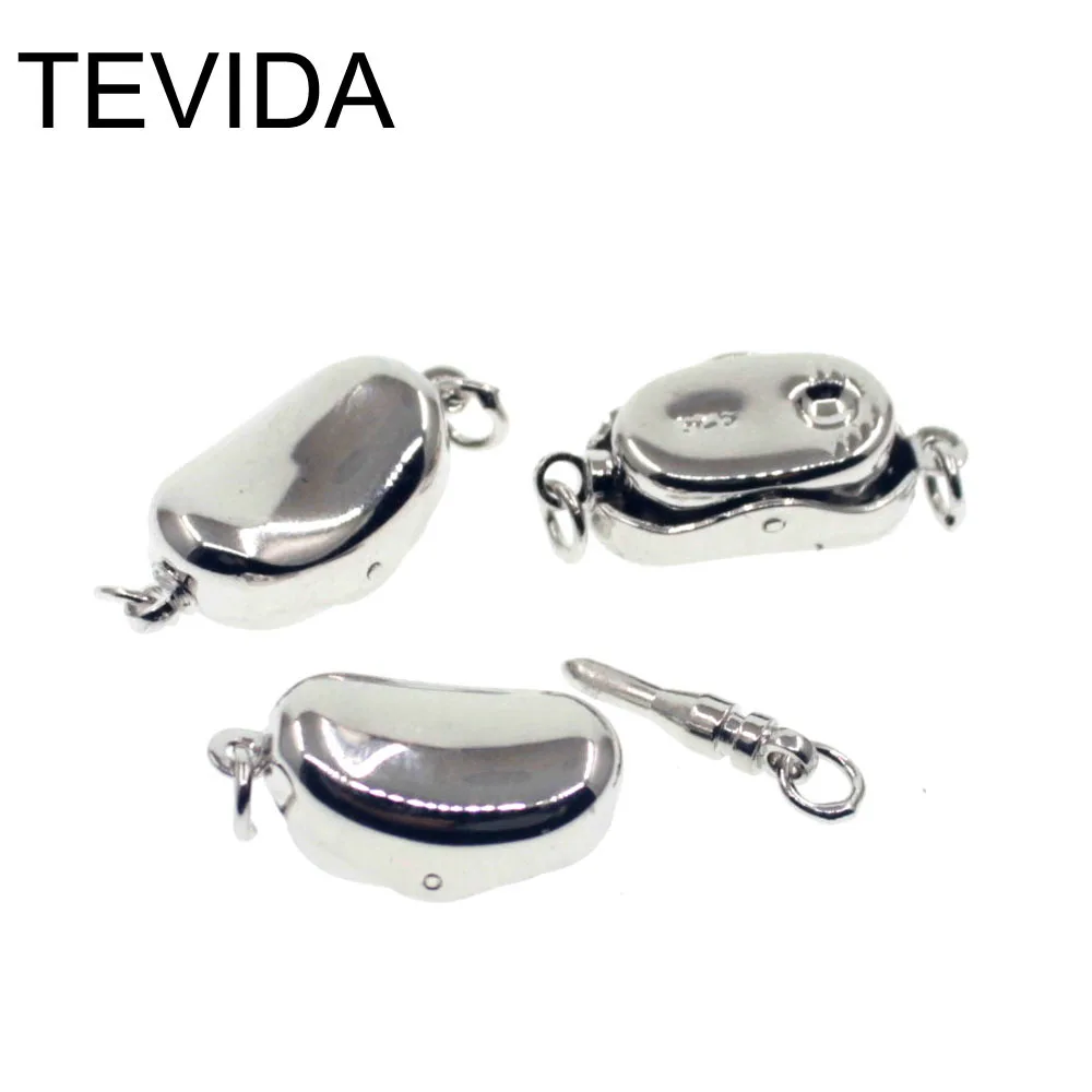 Tevida R20 5 шт. 925 пробы серебряные застежки пряжки и крючки/DIY для ожерелье браслет материалы/Аксессуары для изготовления ювелирных изделий