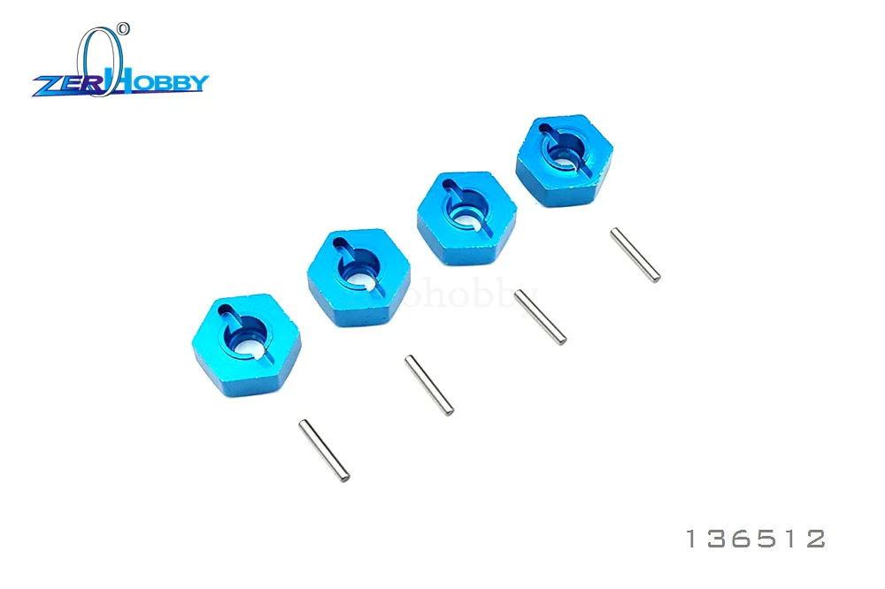 

4 Pcs HSP 136512(86065) 1/16 Scale RC Monster Truck Aluminum Alloy Wheel Hub Hex Adapter 5mm Fit for 94186 94186Pro 94286