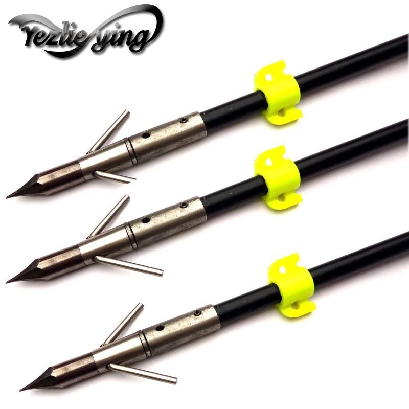 

3/6/12PC Fiberglass Spine 300 Shooting Fish Arrow Compound /Recurve Bow Archery Accessories Hunting Shooting Fish Arrows