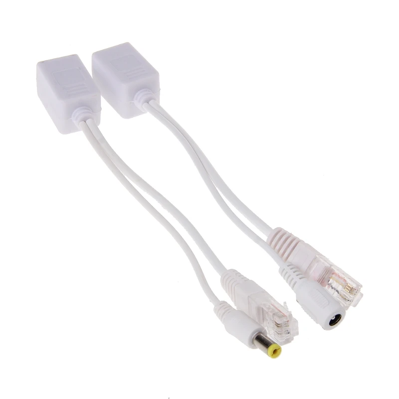 RJ45 Инжектор POE разделитель адаптер кабель комплект Пассивный Power Over Ethernet 12