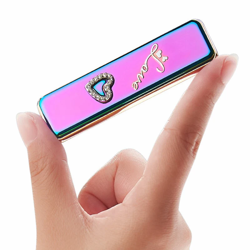 Мини USB аккумуляторная дуговая зажигалка ветрозащитная Бездымная беспламенная