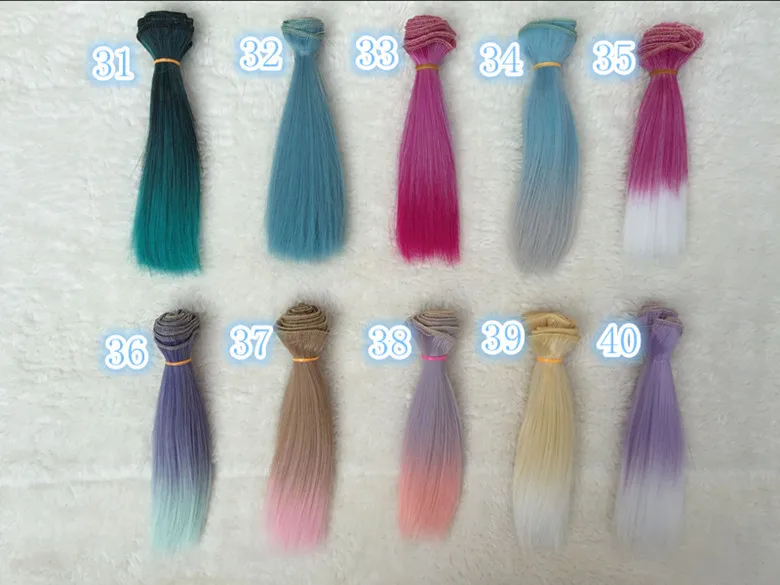 1 шт., 15 см * 100 см, 70 цветов, Refit hair Lovely Girl Periwig, кукла, парик, салон, материал, парик для волос, аксессуары для куклы BJD SD