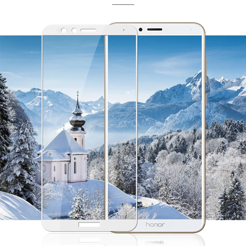 2 шт. закаленное стекло с полным покрытием для Huawei Honor 7X Защитная пленка экрана