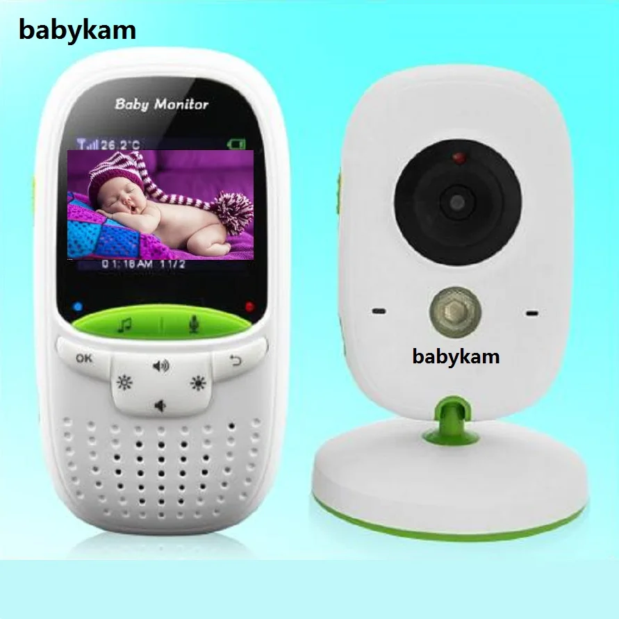 

Babykam baby monitor with camera nanny 2.0 inch LCD IR Night Vision Temperature Monitor Lullabies 2 way talk baby audio monitor