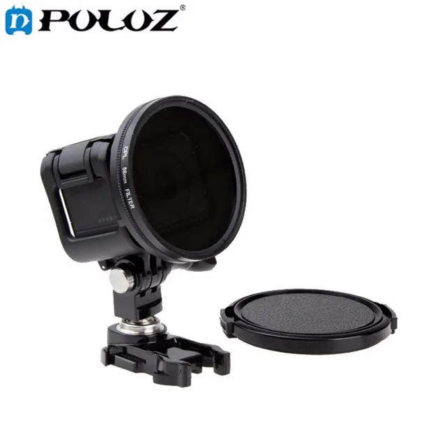 Best Offers For Go Pro Accessories 58mm Round Circle Polarizer Filter CPL Lens Filter UV Lens Filter with Cap for GoPro HERO4 HERO 4 Session
