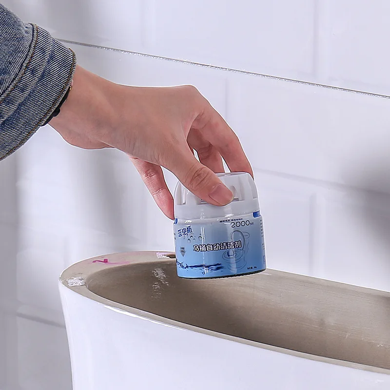 

1 Bottle 2019 Automatic Toilet Cleaner Foaming Cleaners Magic Flush Bottled Helper Amazing Blue Bubble Bathroom Toilet Freshener