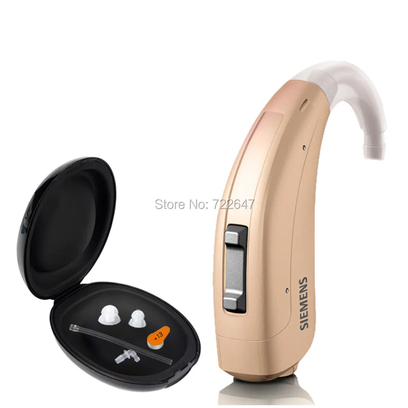 

Siemens Hearing Aid Ear Aids Fun P with Batteries a13 Germany 6 Channels 4 Programs Digital Wireless Mini BTE Hearing Amplifiers
