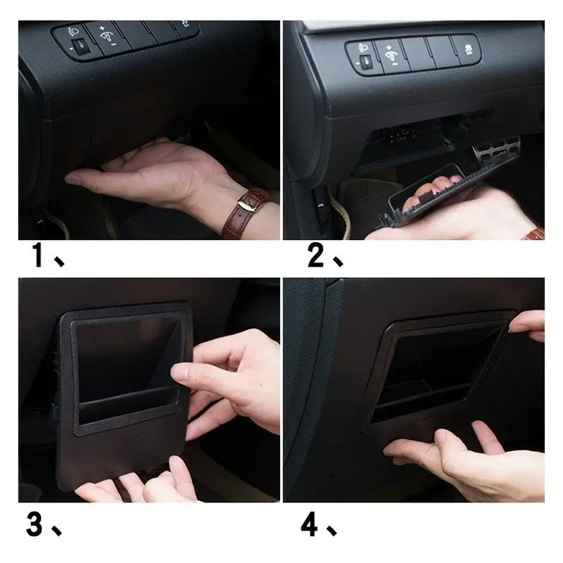 Внутренняя Автомобильная левая коробка для хранения ручка Накладка ABS подходит для hyundai Elantra- накладки для салона