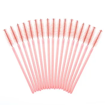 

50 PCs Jetable Cils Brosses Noir Mascara Baguette Applicateur Brosse Mink Eyelashes Lashes Makeup Brushes Maquiagem Beauty Solid