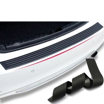 

Car Styling Black Rubber Rear Guard Bumper Protector Trim cover For Toyota Camry Crown Reiz Corolla Vios Yaris