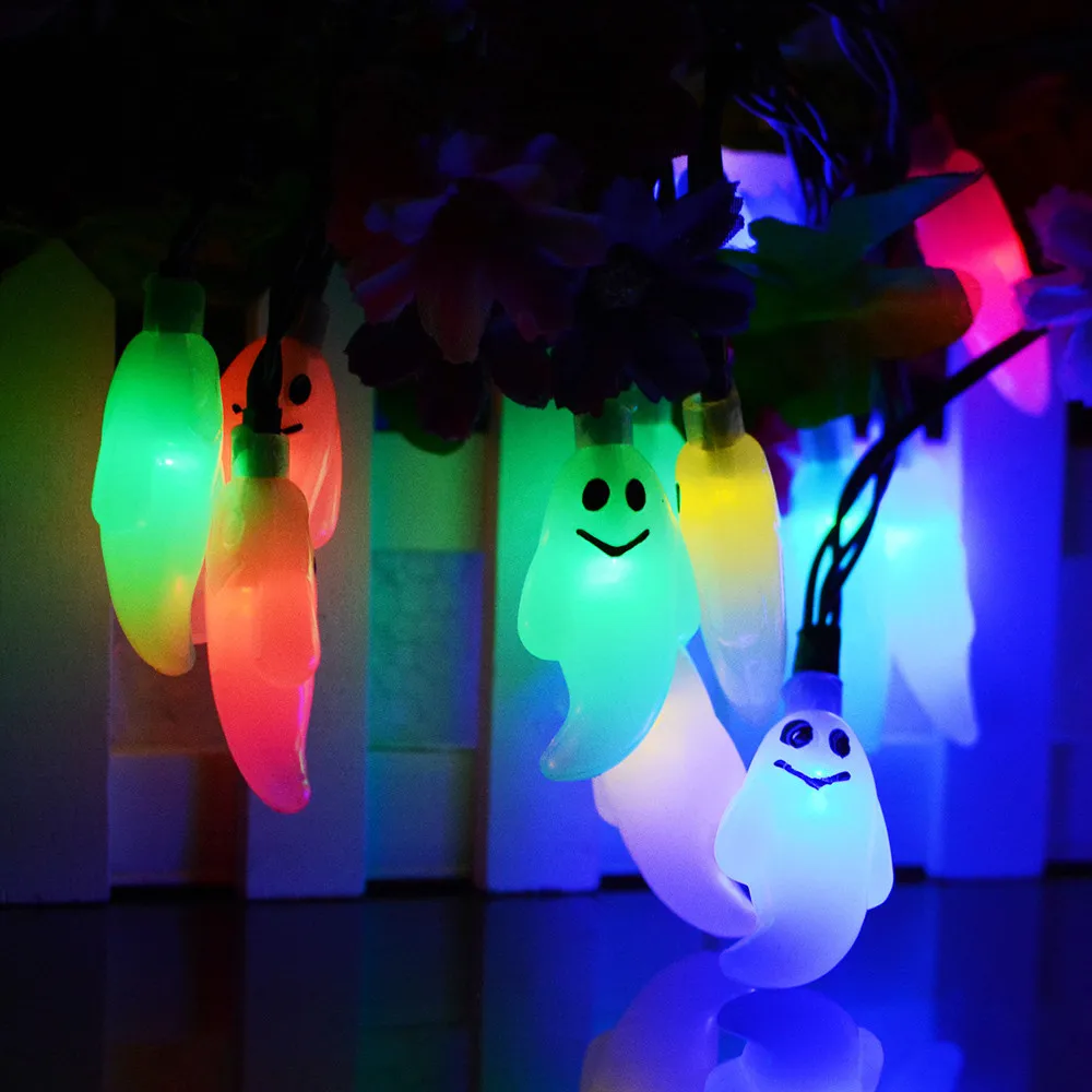 Buy 1.2M 10LED Ghost String Lights For Halloween Party