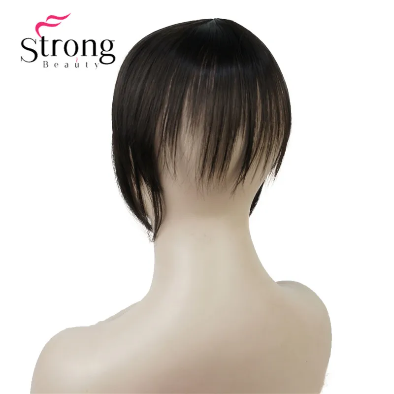 StrongBeauty, синтетические волосы, тонкие, аккуратные, воздушные челки, на заколках, с бахромой, передние волосы, Висячие челки, волосы для наращивания, шт., цвет на выбор