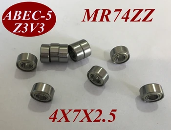 

500pcs Low noisy MR74 ZZ MR74ZZ MR74Z MR74-ZZ 4X7X2.5 MM Deep groove ball bearing micro miniature small bearing motor bearing