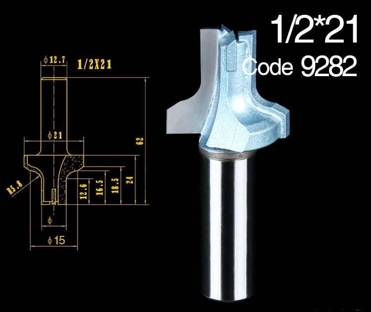 1 шт. пирсинг и круглый над Бит маршрутизатор бит 1/" хвостовик, для деревообработки резак 12,7 мм хвостовик