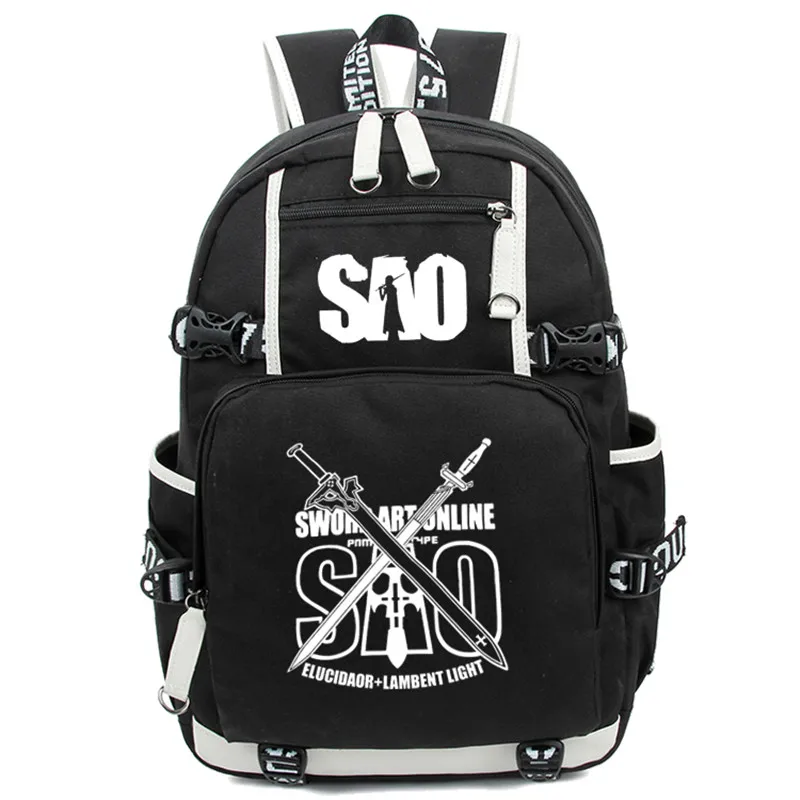 Sword Art Online Mochila de dibujos animados para adolescentes, morral Escolar de nailon, morral de viaje, noctilucente|bag backpack|backpack tote bagbackpack water bag - AliExpress