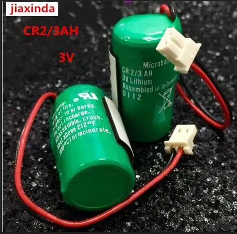 

jiaxinda EW VARTA battery CR2/3AH CR2/3 CR2/3 lithium battery CR123A 3V 1500mAh PLC control in Li-ion batteries plug 2pcs/lot