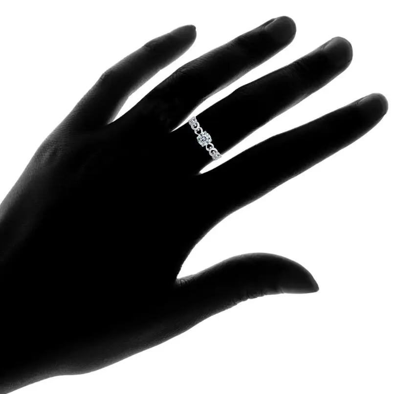 Anenjery Горячее предложение, модное позолоченное кольцо в форме сердца, циркониевое обручальное кольцо для женщин T-R97