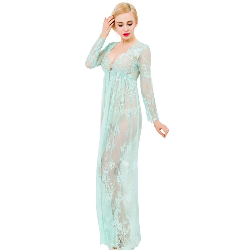 Flower Embroidered Mesh Dress (1)