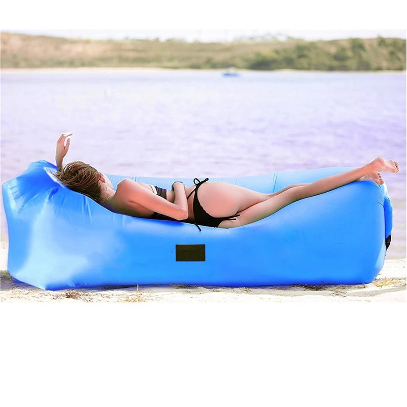 

2018 Trend Outdoor Products Fast Infaltable Air Sofa Bed Good Quality Sleeping Bag Inflatable Air Bag Lazy bag Beach Sofa Laybag